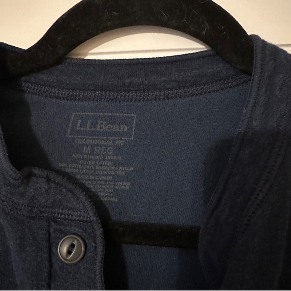 L.L.Bean Traditional Fit Henley Men M - Picture 5 of 5